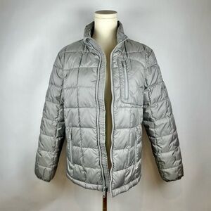 abercrombie kids Lightweight Puffer Jacket, Gray, Size 13/14